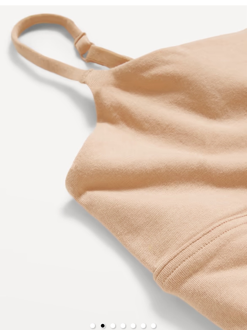 NWT Old Navy Cotton Cami Bralette in Frappe - Picture 2 of 4